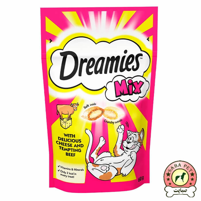 تشویقی گربه دریمیز پنیر و گوشت